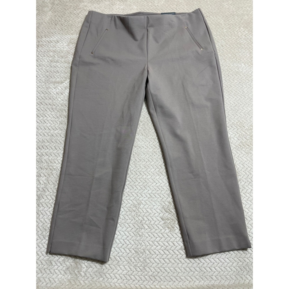 Chicos So Slimming Juliet Ankle Pants 3.5P US 18P Rocky Mountain Taupe 570353517